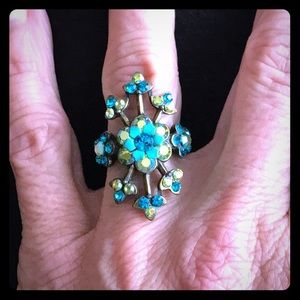 Multicolor Stones Adjustable Size Ring
